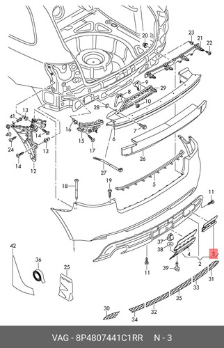 Copertura originale audi 8p - originale,