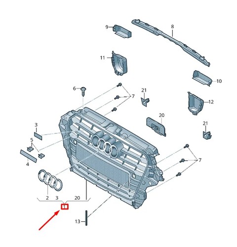 Audi sportback griglia - 8v,